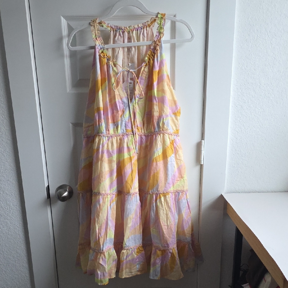PQ Swim Colorful Sleeveless Dress  With Pockets M/L G145
